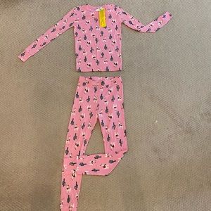 GAP Pink Llama and Cactus Pajamas
